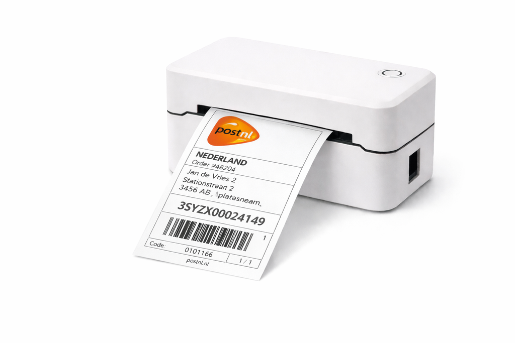 Labelprinter voor Verzendlabels van 8x8CM (DHL, PostNL, UPS, DPD)